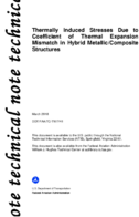 Thermally Induced Stresses Due to Coefficient of Thermal Expansion Mismatch in Hybrid MetallicComposite Structures