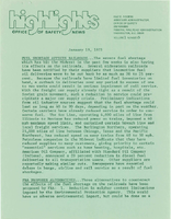Office of Safety News Highlights January 19 1973