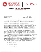Department of Transportation News Releases for August 1976