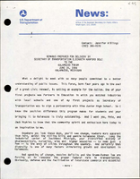 Remarks Prepared for Delivery by Secretary of Transportation Elizabeth Hanford Dole to the Kalamazoo Forum