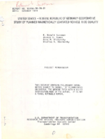 United StatesFederal Republic of Germany cooperative study of planned magnetically levitated vehicle ride quality