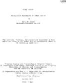 Accelerated weathering of tough shales  final report