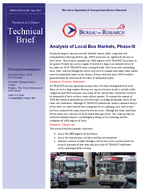 Analysis of Local Bus Markets Phase III Technical Brief