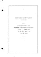 Interstate Commerce Commision Report of the Accident  Investigation Occuring on the MISSOURI PACIFIC RAILROAD VALMEYER IL