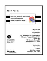Test plan  I40 TTIS route diversion study