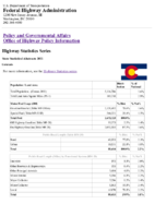 Highway Statistics Series State Statistical Abstracts 2011  Colorado