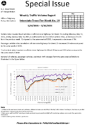 Special Issue  Weekly Traffic Volume Report Interstate Travel for Week No 19
