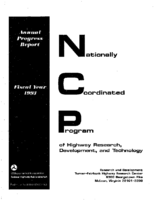 Nationally Coordinated Program of Highway Research Development and Technology Annual Progress Report Fiscal Year 1993