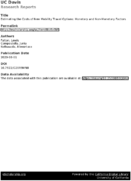 Estimating the Costs of New Mobility Travel Options Monetary and NonMonetary Factors