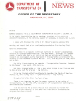 Remarks Suggested for Secretary of Transportation William T Coleman Jr to the Fourth Transportation Policy Workshop at the National Academy of Sciences