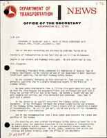 Statement by Secretary John A Volpe at Press Conference with Douglas Toms