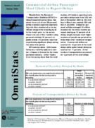 OmniStats Commercial Airline Passengers Most Likely to Report Delays