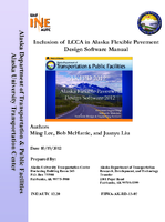 Inclusion of LCCA in Alaska flexible pavement design software manual