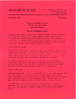 Research notes  flashing stopslow paddles portable rumble strips intrusion alarms use and evaluation update