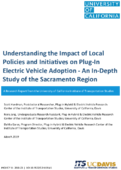 Understanding the Impact of Local Policies and Initiatives on PlugIn Electric Vehicle Adoption  an InDepth Study of the Sacramento Region