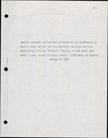 Remarks Prepared for Delivery by Secretary of Transportation Alan S Boyd before the Fall Quarterly Regional Meeting Association of Local Transport Airlines