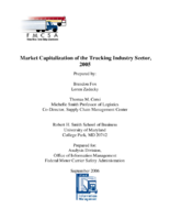 Market Capitalization of the Trucking Industry Sector 2005