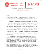 Under Secretary of Transportation James M Beggs JuneJuly 1972