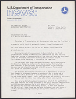 Department of Transportation News Releases September 1980
