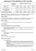Reduction of Truck Emissions at Port Facilities