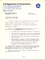 US Department of Transportation News Office of Public Affairs UMTA 6677 Low Fare and Free Fare Transit Study Available