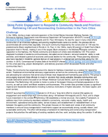 Using Public Engagement to Respond to Community Needs and Priorities Rethinking I94 and Reconnecting Communities in the Twin Cities