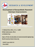 Development of Geosynthetic Pavement Interlayer Improvements
