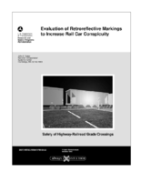 Evaluation of retroreflective markings to increase rail car conspicuity