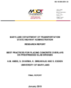 Best Practices for Placing Concrete Overlays on Prestressed Slab Bridges