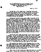 Interstate Commerce Commission Report of the Accident  Investigation Occurring on the BALTIMORE AND OHIO RAILROAD COVE HUN WV