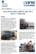 FullScale Shell Impact Test of a DOT111 Tank Car Research Results