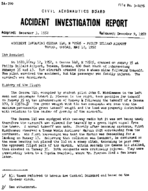 Investigation of Aircraft Accident CESSNA 140 TOPEKA KANSAS 19520512