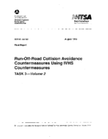 RunOffRoad Collision Avoidance Countermeasures Using IVHS Countermeasures Task 3  Volume 2