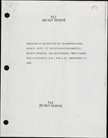 Remarks by Secretary of Transportation Alan S Boyd at the Intradepartmental Safety Seminar