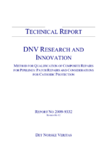 Method for Qualification of Composite Repairs for Pipelines Patch Repairs and Considerations for Cathodic Protection