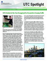 CUTC Student of the Year Recognized for Research in Freeway Traffic