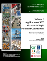 Application of VFC Mixtures in Rapid Pavement Construction