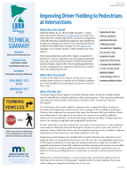 Improving Driver Yielding to Pedestrians at Intersections Summary