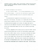 Statement of David D Thomas Deputy Administrator Federal Aviation Agency before the House Ways and Means Committee