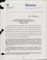 Secretary of Transportation Samuel K Skinner Speeches August 1989