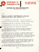 Remarks by US Secretary of Transportation John A Volpe to the International Conference on Highway Transportation in Developing Countries