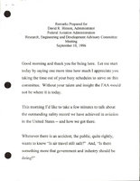 FAA Administrator David R Hinson Speeches September 1996