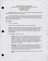 Secretary of Transportation Rodney Slater Speeches December 1997