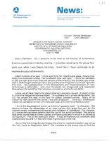 Deputy Secretary of Transportation Jim Burnley Speeches May 1988