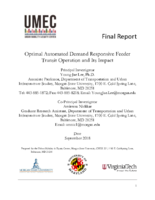 Optimal Automated Demand Responsive Feeder Transit Operation and Its Impact