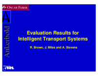 Evaluation results for intelligent transportation systems