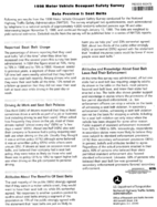 1998 Motor Vehicle Occupant Safety Survey Data Preview 1 Through 7