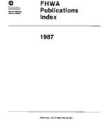 FHWA Publications Index
