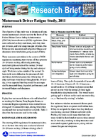 Motorcoach Driver Fatigue Study 2011 Research Brief