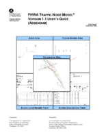 FHWA Traffic Noise Model version 11 users guide Addendum